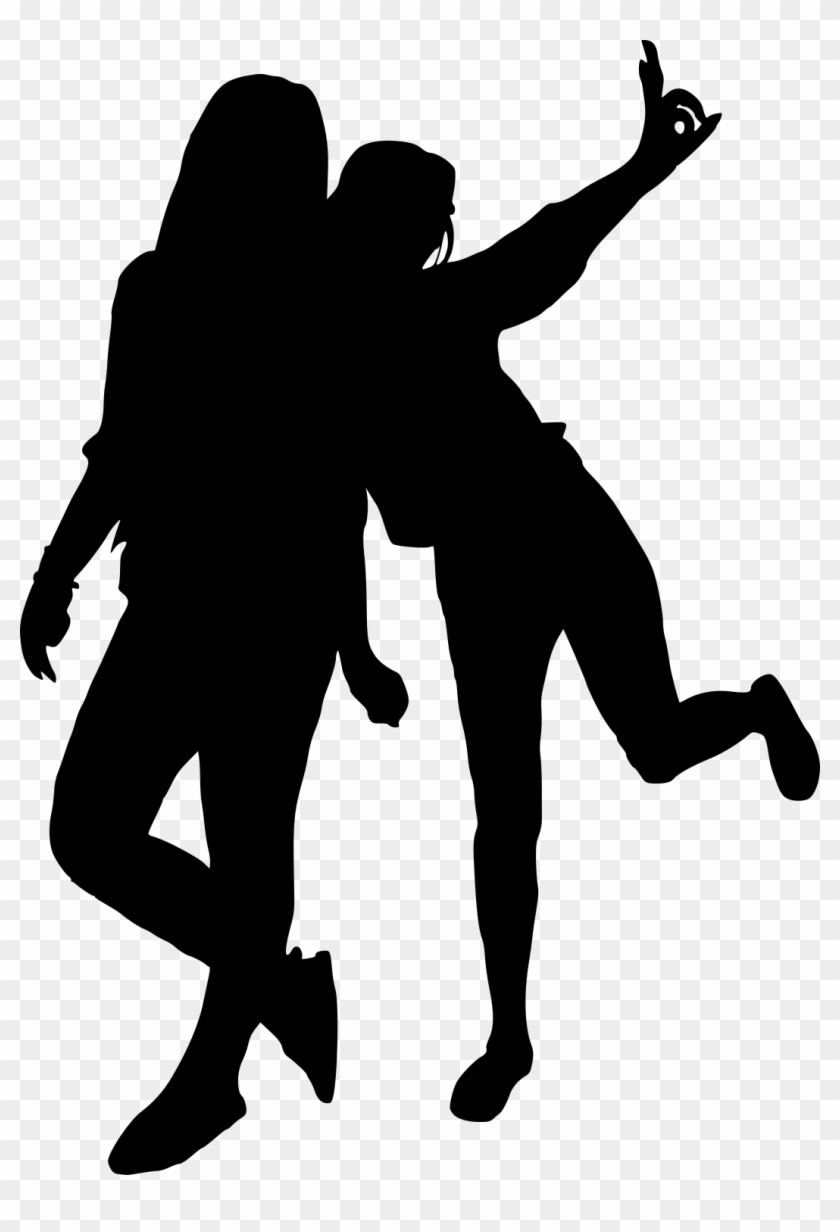 Dancing Silhouette Girl Png Clipart #146993