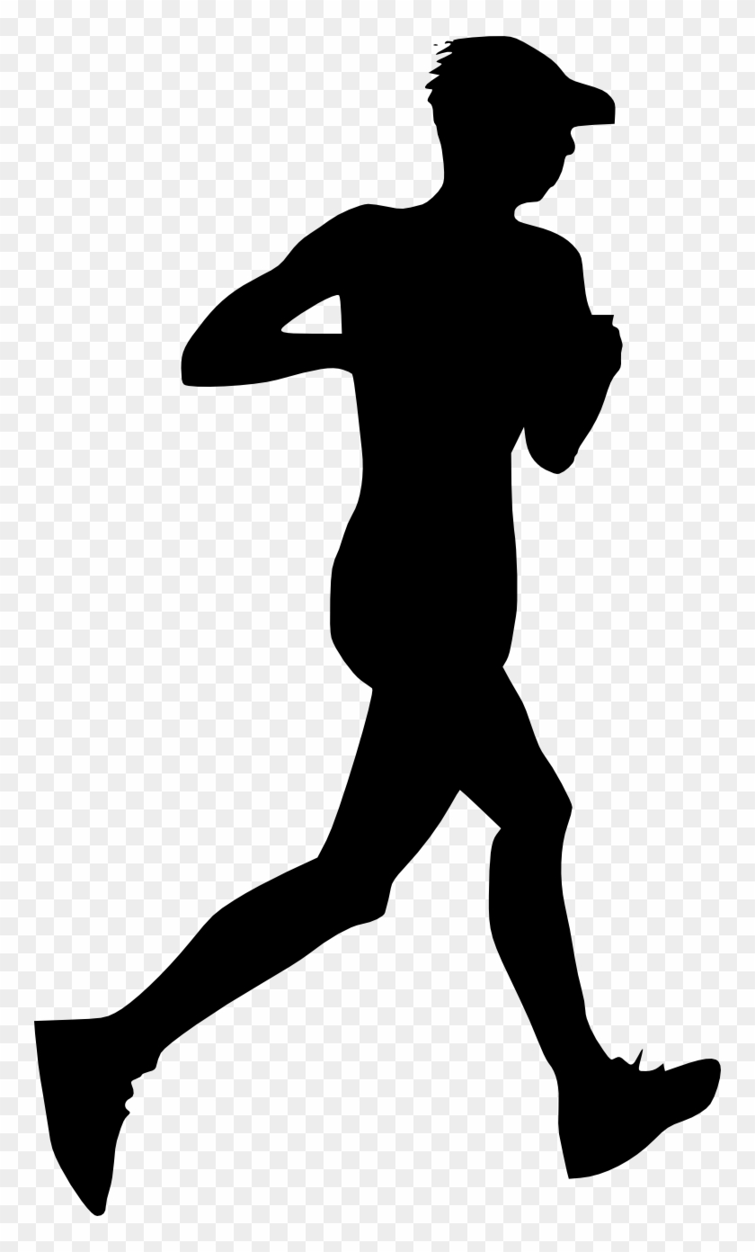 Man Running Silhouette Png Clipart #147026