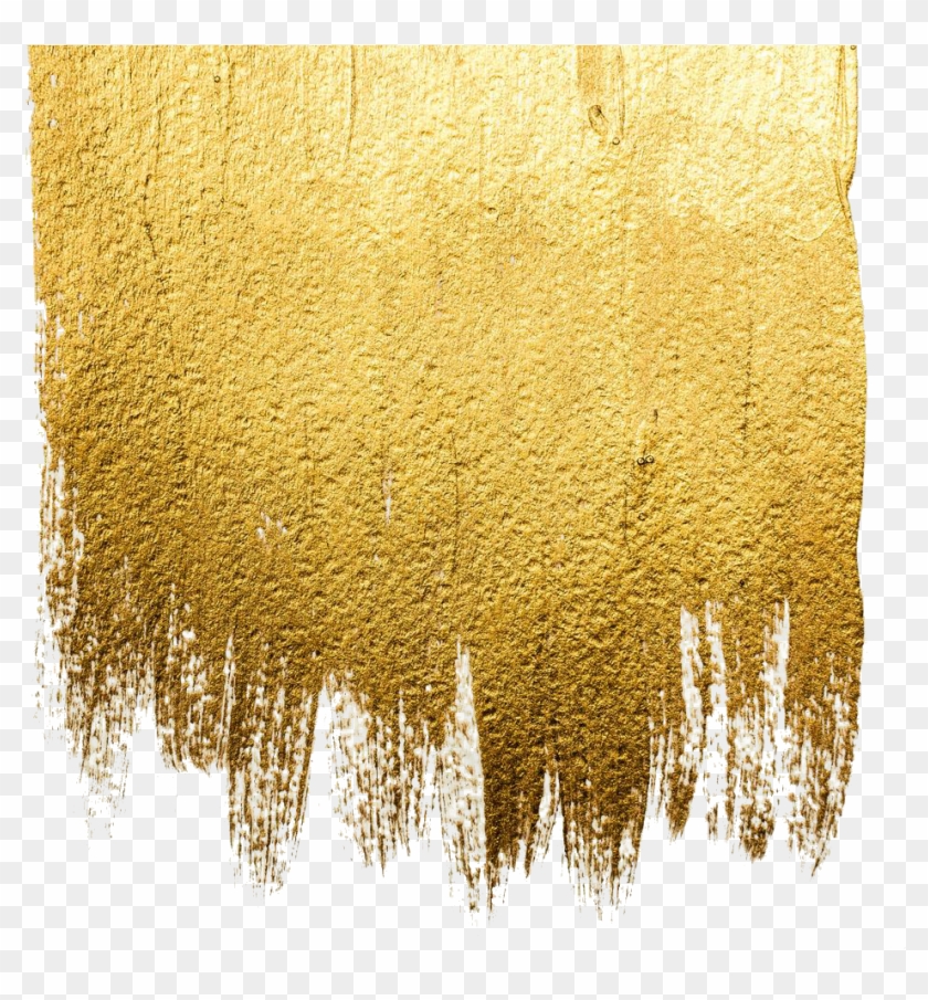 Acrylic Abstract Art Illustration Wall Royaltyfree - Gold Paint Png Clipart #147033