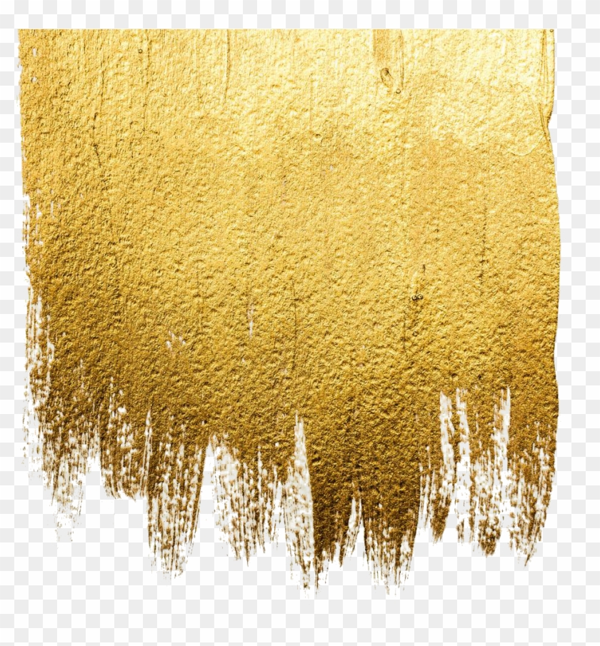 Acrylic Abstract Art Illustration Wall Royaltyfree - Gold Paint Png Clipart