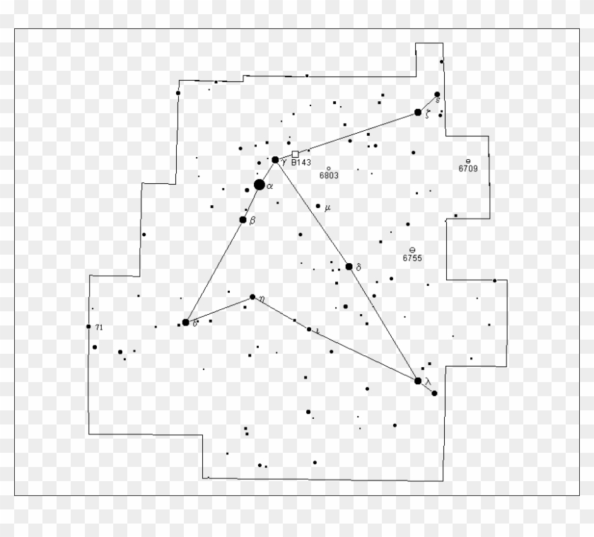 Vector Free Stock Constellation - Aquila Constellation Star Map Clipart