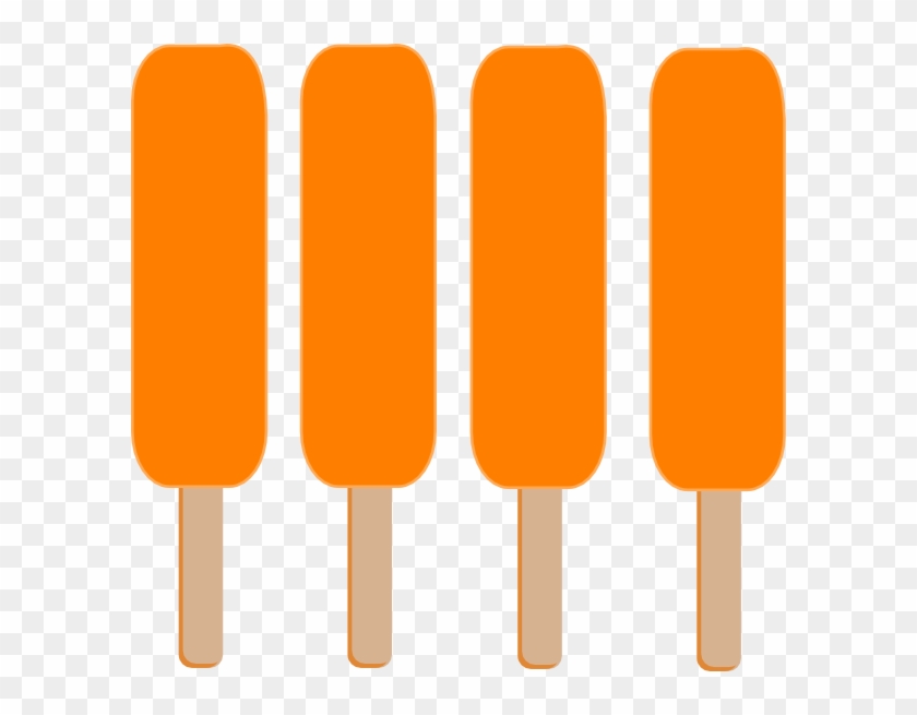 Small - Orange Popsicle Clipart - Png Download #147056