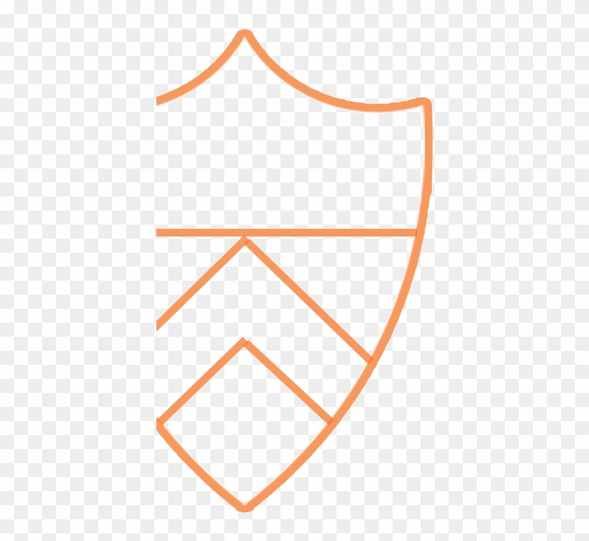 Princeton 2009 Shield Outline Orange Crop 2 Web Draft - Shield Outlines Clip Art - Png Download #147191