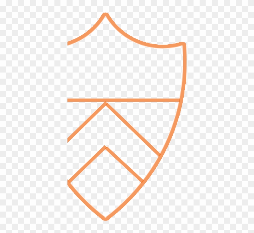 Princeton 2009 Shield Outline Orange Crop 2 Web Draft - Shield Outlines Clip Art - Png Download