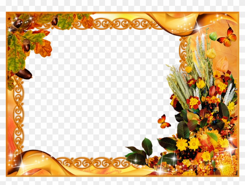 Fall Backgrounds For Desktop Pictures And Cliparts - Thanksgiving Frame Transparent - Png Download