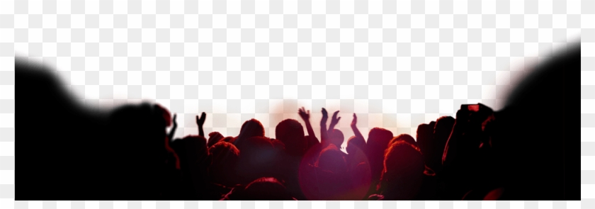 Concert Silhouette Png - Crowd Clipart #147370