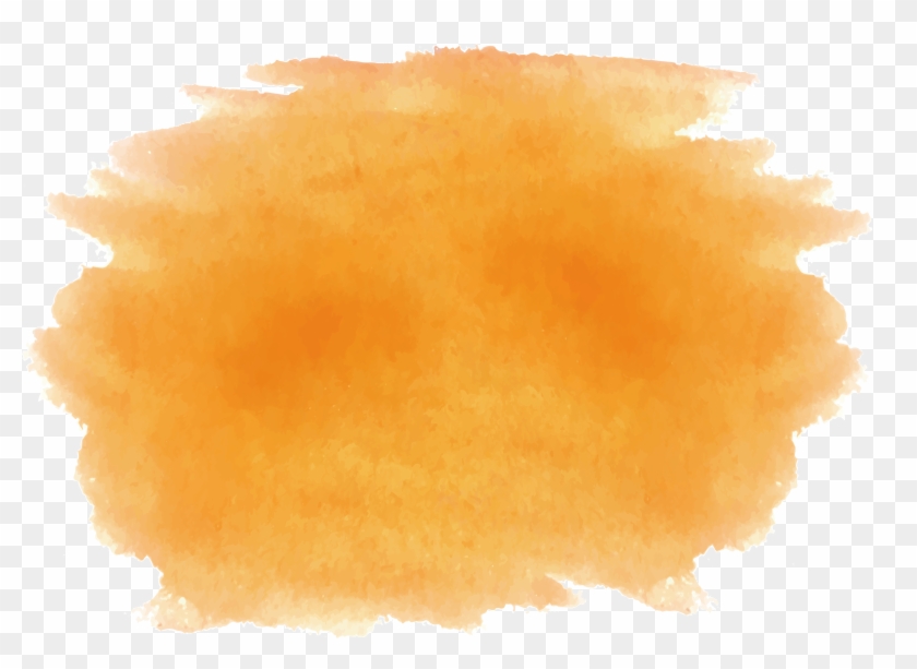 Orange Watercolor Background - Yellow Orange Watercolor Png Clipart