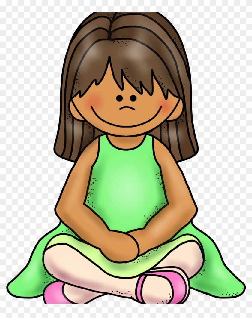 Sitting Criss Cross Applesauce Clip Art, Woman Sitting - Sitting Criss Cross Clipart - Png Download #147757