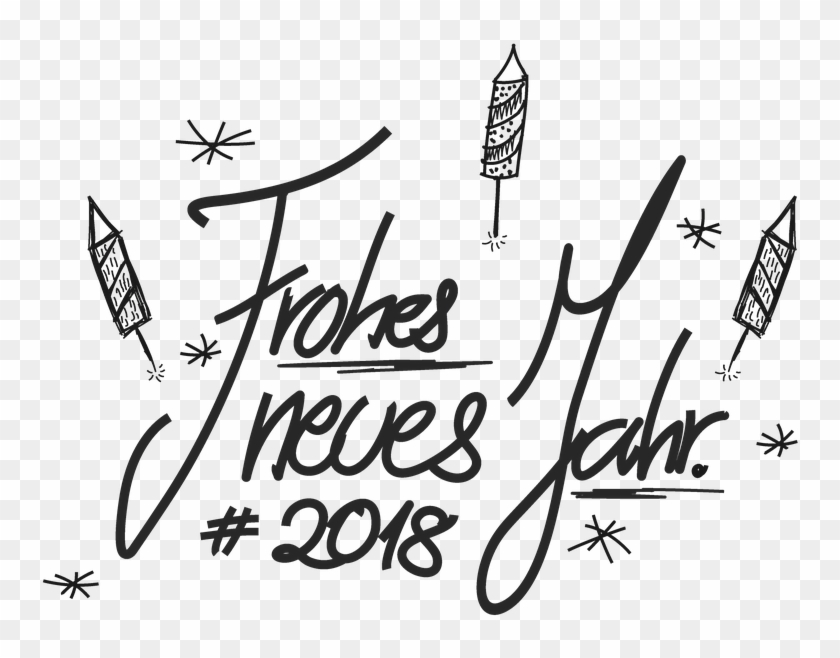 New Year's Eve 2018,drawing,font,new Year's Day,new - Calligraphy Clipart