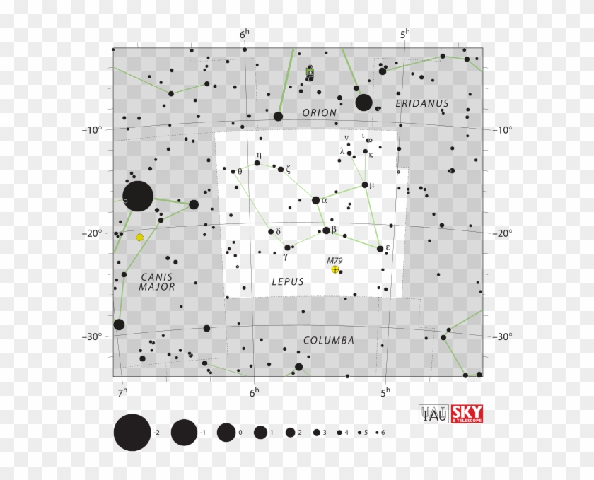 Graphic Library Stock Lepus Liebre Constellations Pinterest - กลุ่ม ดาว กระต่าย ป่า Clipart #147993