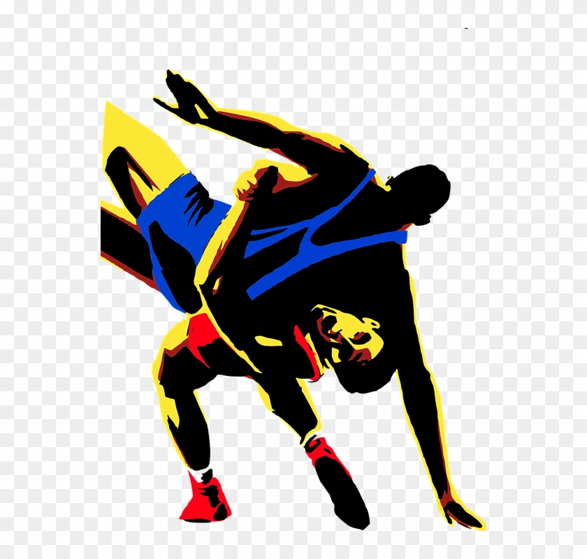 Wrestling, Sport, Men, Drawing, Transparent, Fight - Картинки Вольная Борьба Скачать Бесплатно Clipart #148061
