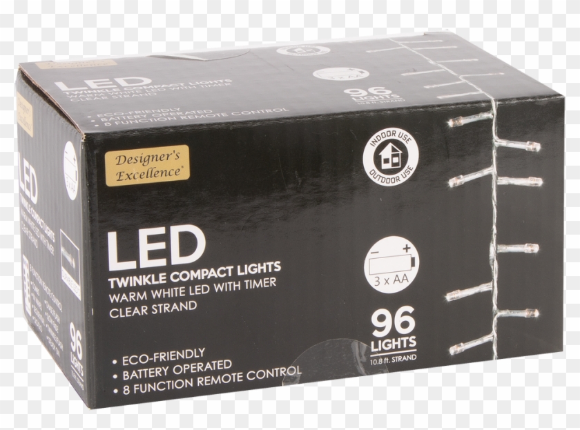 130" Designers Excellence 96 Led Twinkle Light String Clipart #148117