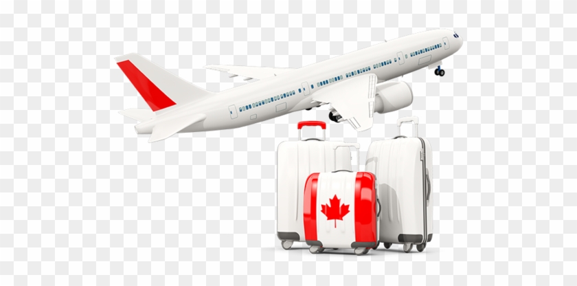 Illustration Of Flag Of Canada - Canada Flag Airplane Png Clipart #148191