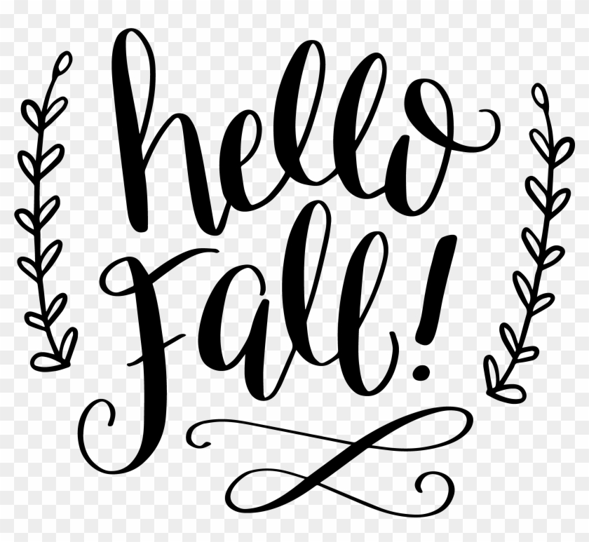 Full Size Of Fall Leaves Border Drawing Art Aesthetic - Fall Stencils Clipart