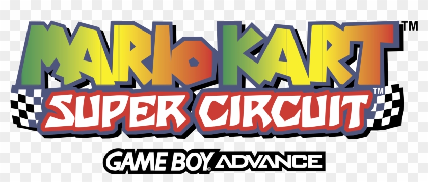 Mario Kart Super Circuit Logo Png Transparent - Graphic Design Clipart
