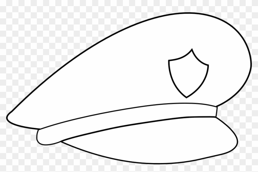 Cap Drawing Shield - Draw A Police Hat Clipart