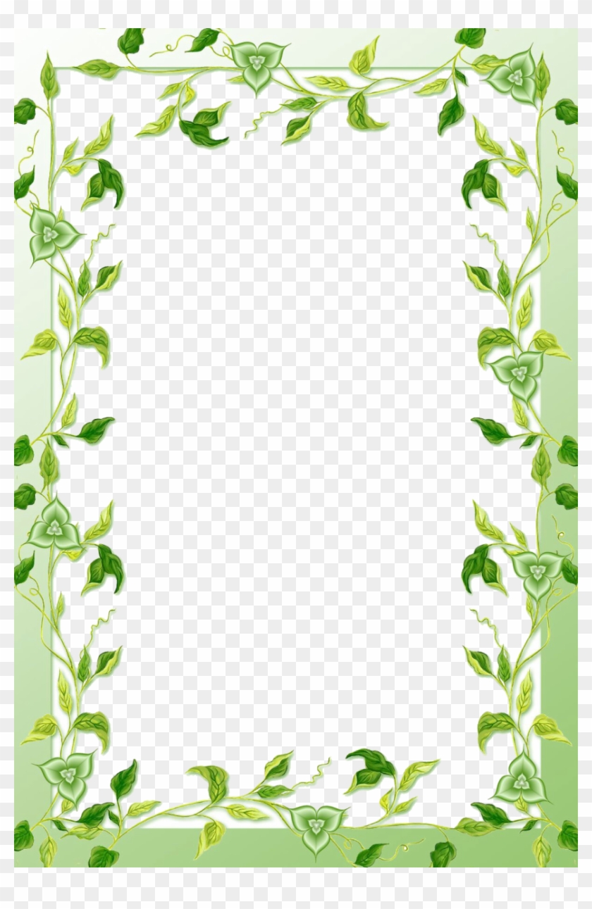 Green Leaves Border Png - Mango Leaf Design Borders Clipart