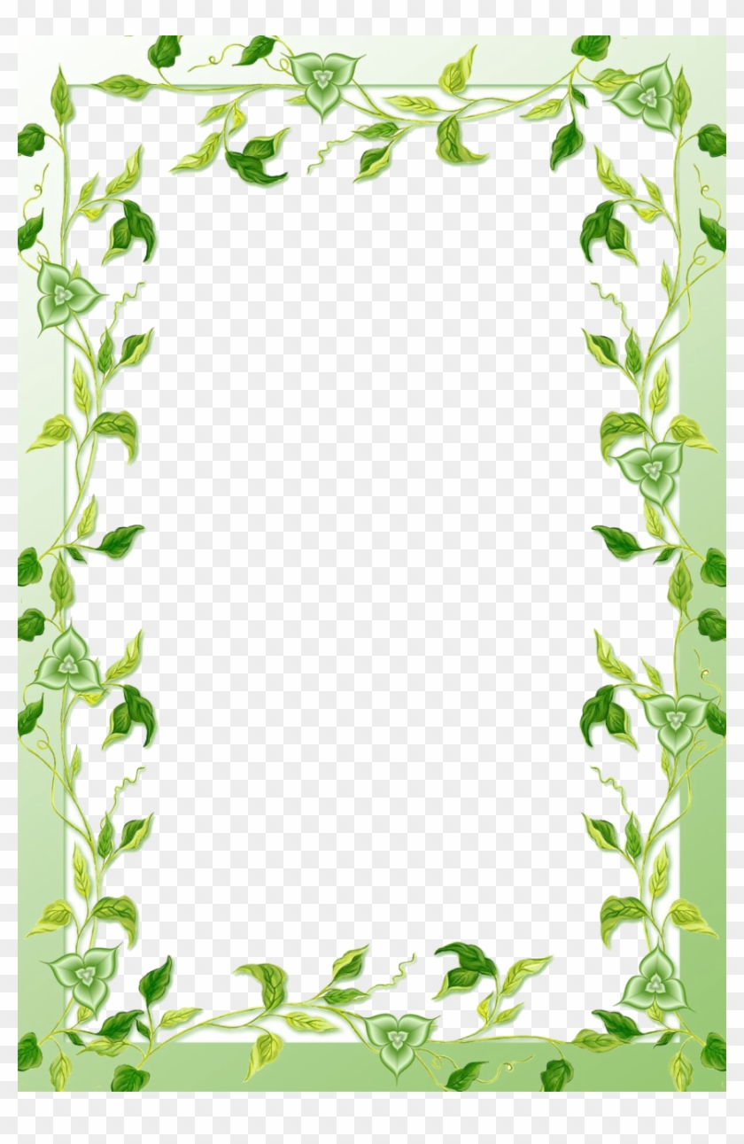 Green Leaves Border Png - Mango Leaf Design Borders Clipart #148630