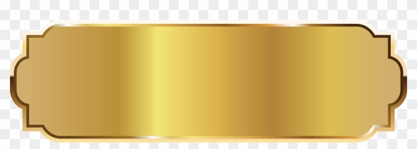 Golden Name Plate Png Clipart