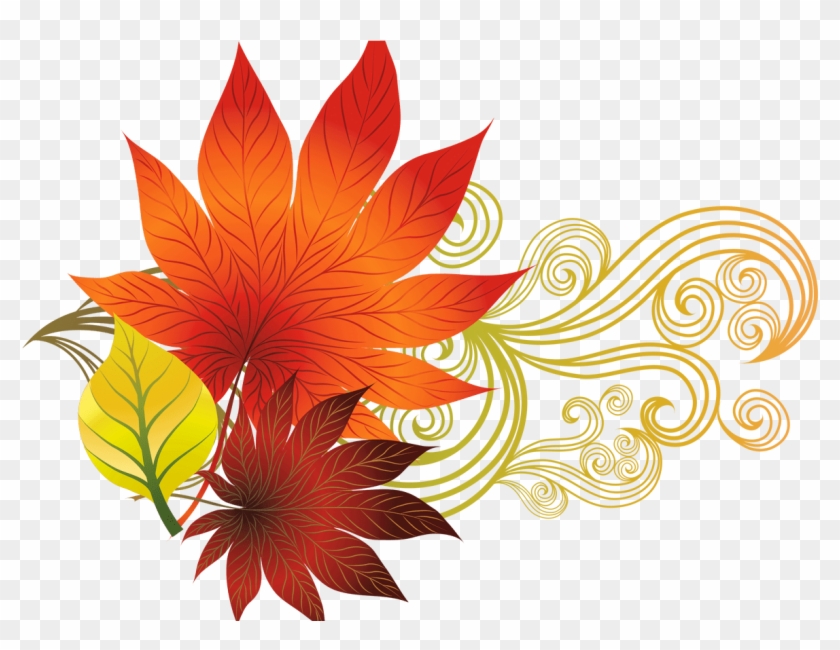 Thanksgiving Border Clipart Free Download Best Thanksgiving - Autumn Leaves Design Png Transparent Png