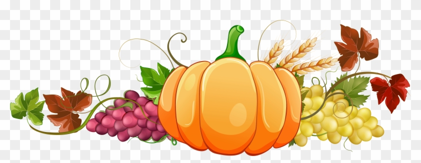 Autumn Pumpkin Decor Clipart Png Image - Fall Pumpkins Clip Art Transparent Png #149205