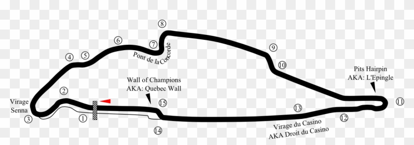 Circuit Gilles Villeneuve - Canada Gilles Villeneuve Circuit Clipart #149285