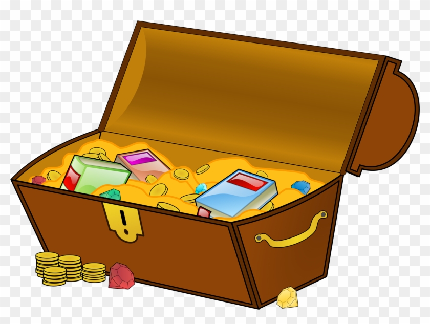 Treasure Chest Money Clipart, Explore Pictures - Treasure Chest With Books - Png Download