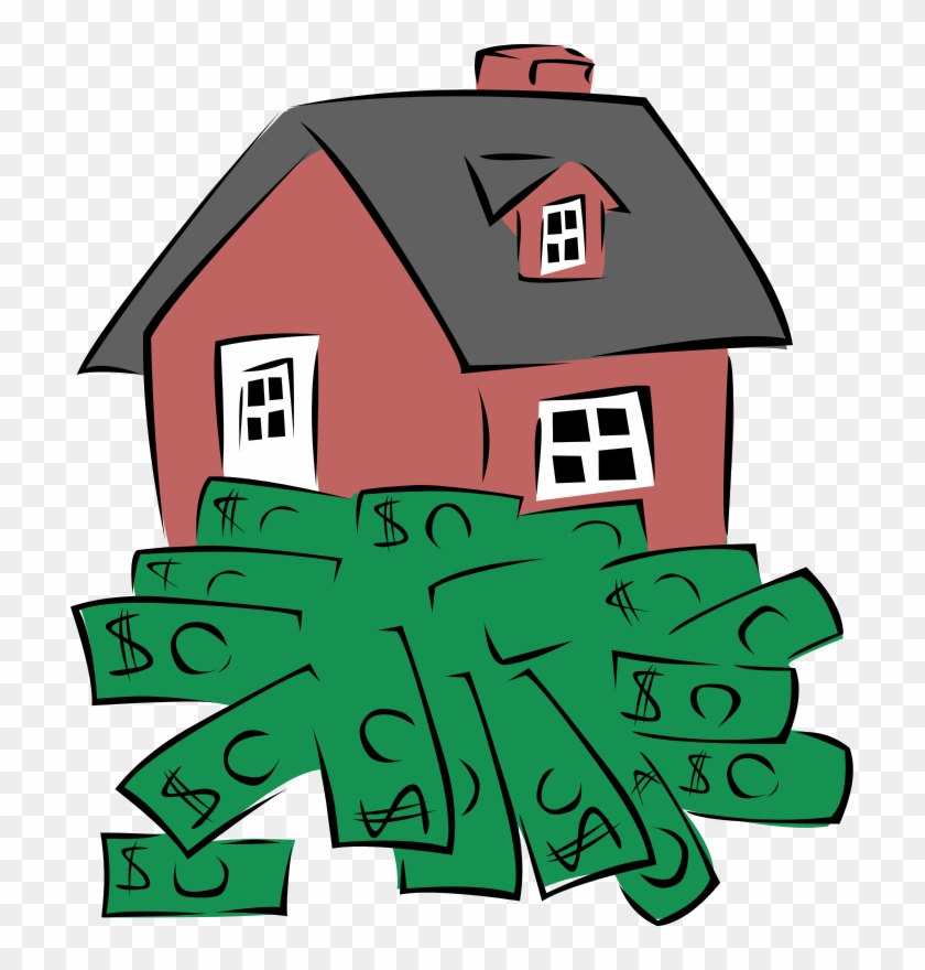 House Sitting On A Pile Of Money Clip Art Download - Money Clip Art - Png Download #149437