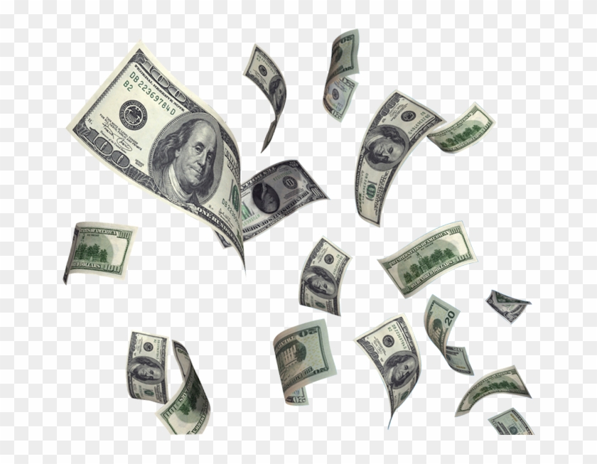 Freeuse Download Flying Money Clipart - Money Falling Clipart - Png Download