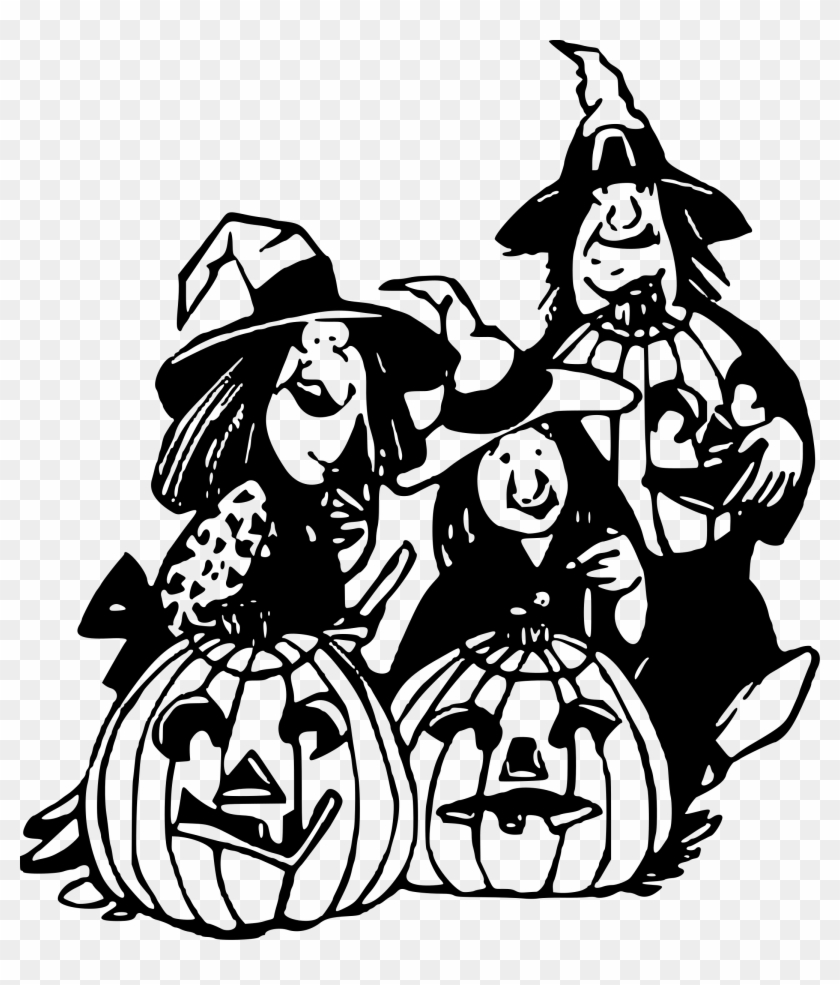 This Free Icons Png Design Of Witches And Pumpkins Clipart #149560
