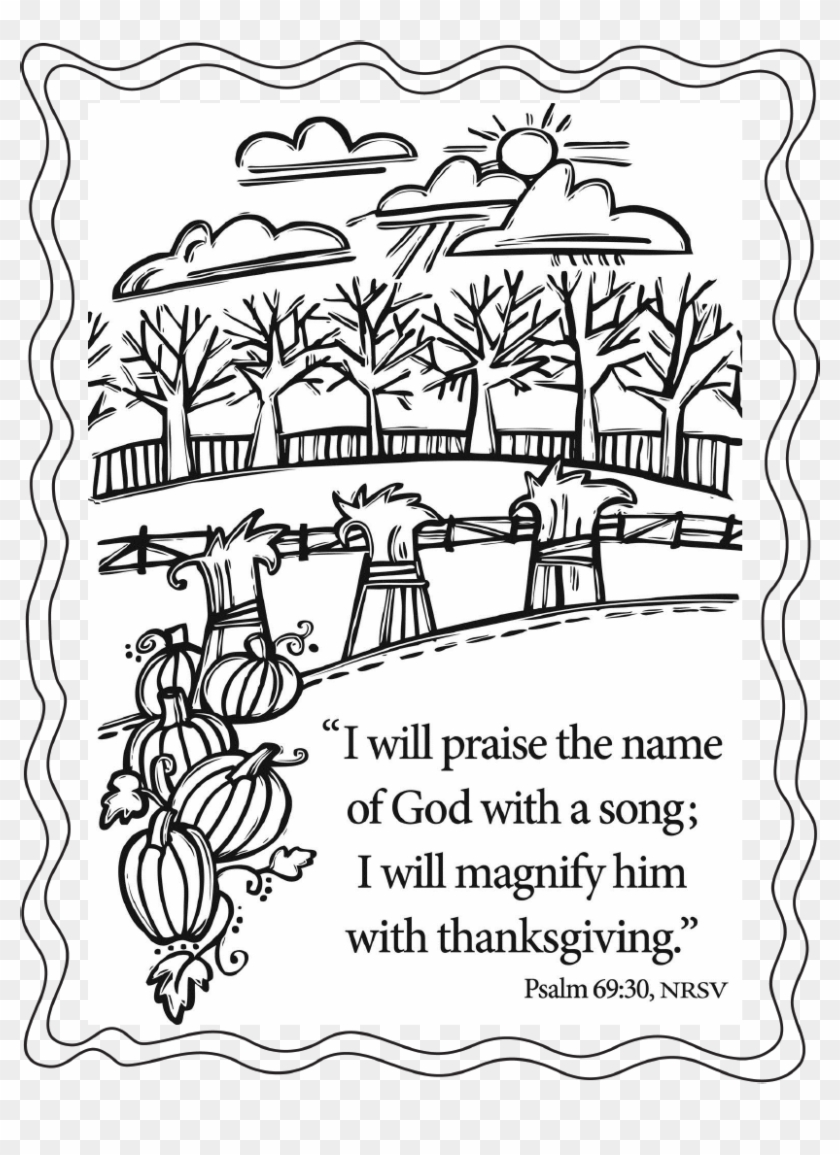 Thanksgiving Border Coloring Pages 4 By Kelly - Thanksgiving Coloring Pages Church Clipart