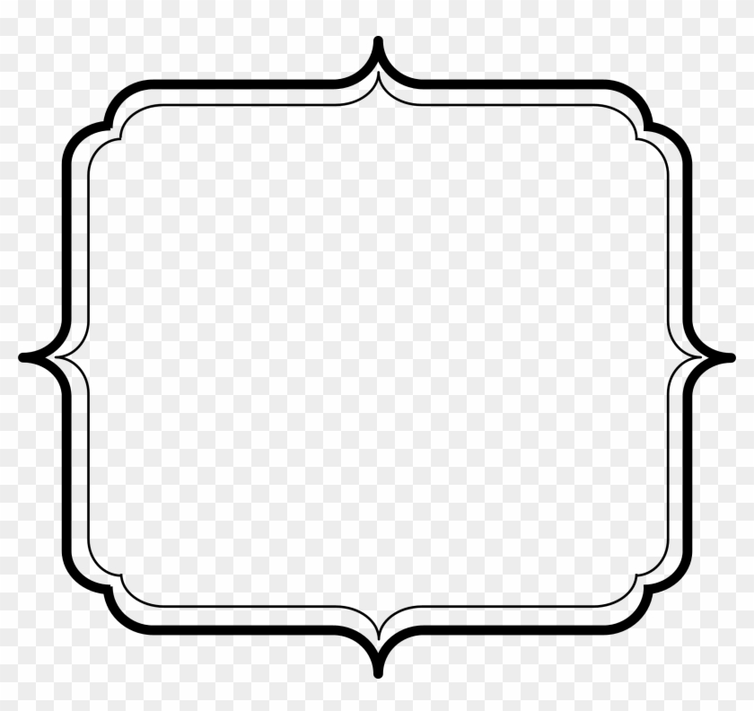 Png Library Stock Scallop Frame By Spacefem Or Round - Round Frames Png Preto Clipart #149838