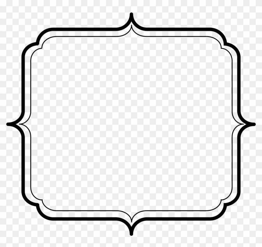 Png Library Stock Scallop Frame By Spacefem Or Round - Round Frames Png Preto Clipart