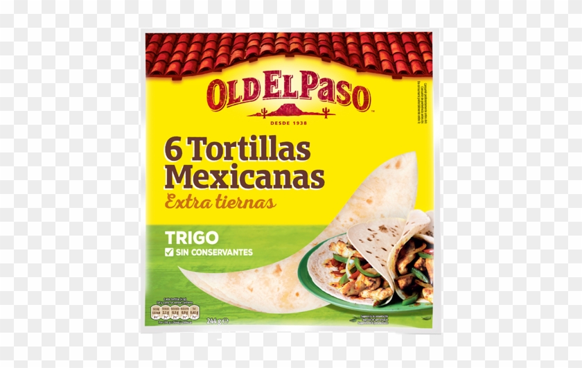 Tortillas Mexicanas De Trigo De 6 Uds - Tortilla Wraps Old El Paso Clipart #1400015