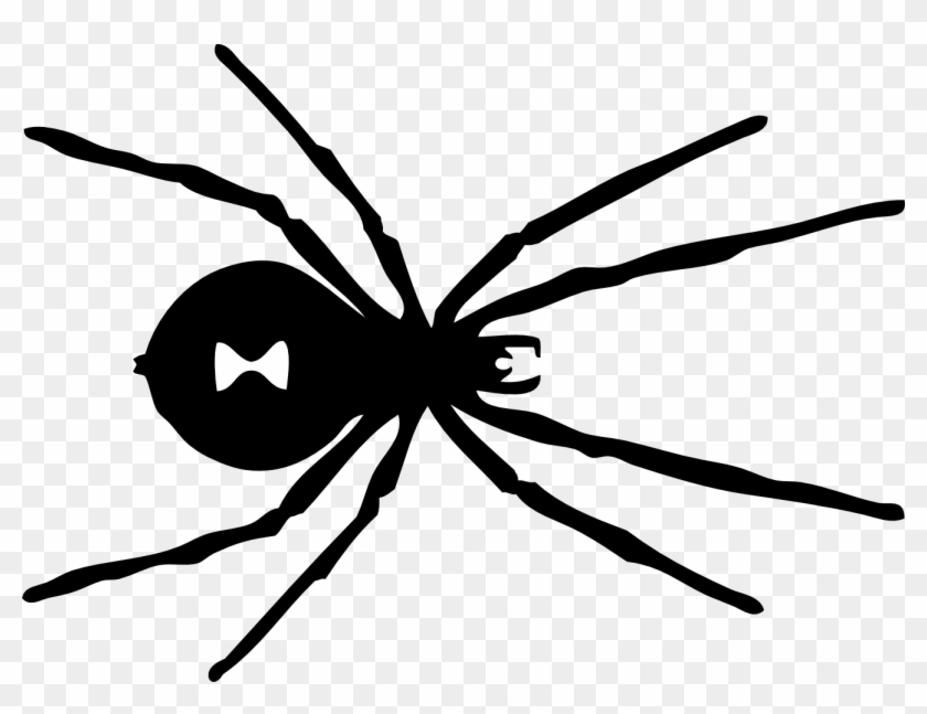 Spider Clipart Clipart Black And White - Black Widow Spider Mark - Png Download #1400230