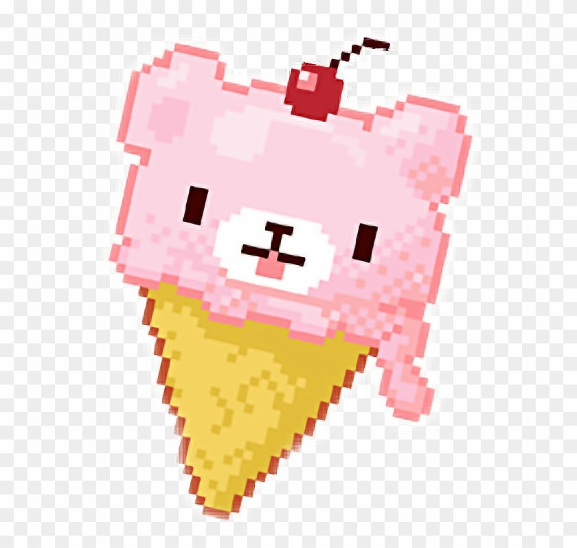 Pixel Pixelvalentines Icecream Kawaii Clipart #1400828