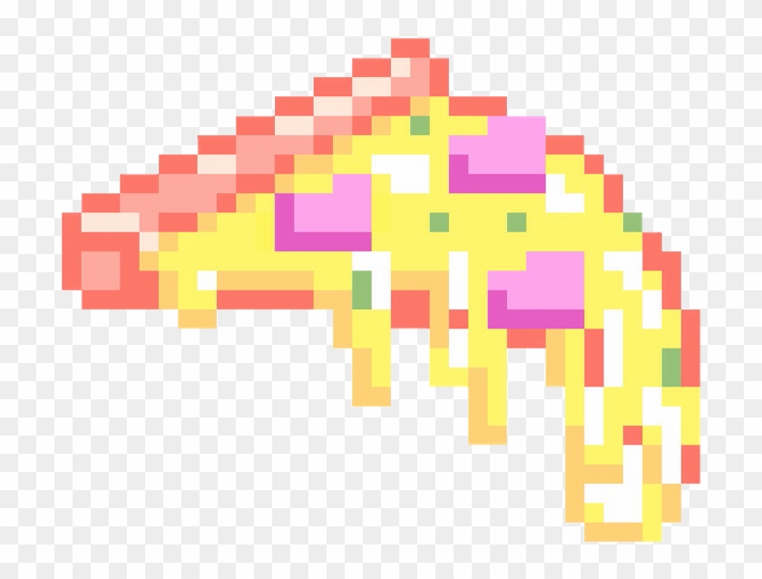 Pixel Pizza Food Delicious Cute Kawaii Overlay Freetoed - Pixel Art Clipart