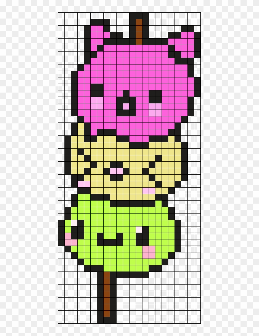 Kawaii Dango Perler Bead Pattern / Bead Sprite - Central City Brewing Co Ltd Clipart