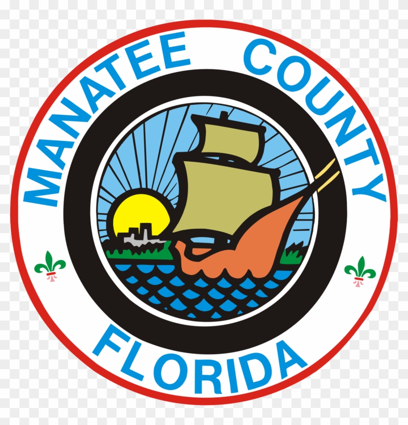 Seal Of Manatee County, Florida - Manatee County Seal Clipart #1401253