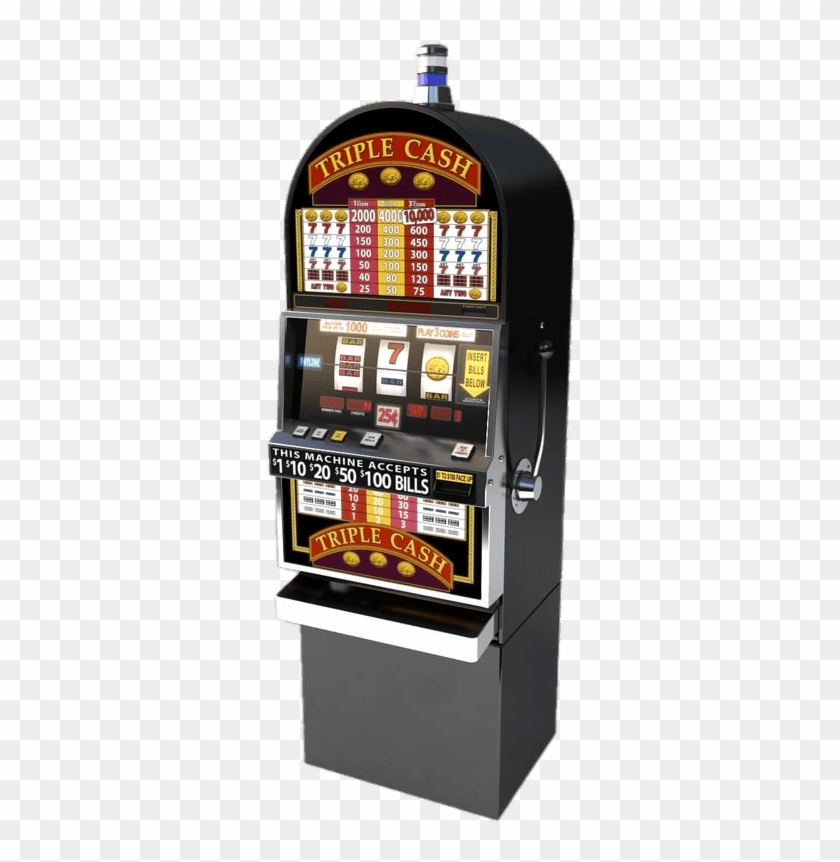 Download Triple Cash Slot Machine Transparent Png - Slot Machine Clipart