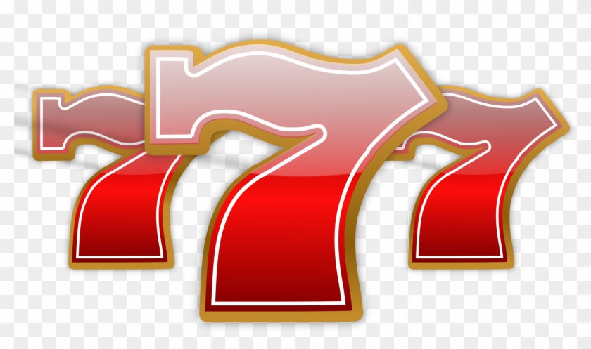 Slot Machine Cliparts - Lucky Number 777 - Png Download