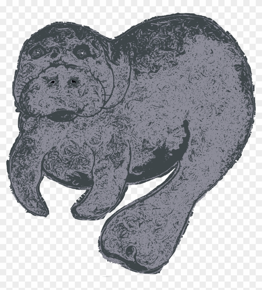 M Is For Manatee - Pug Clipart