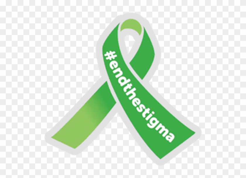 The Green Ribbon Pin Badge - Label Clipart