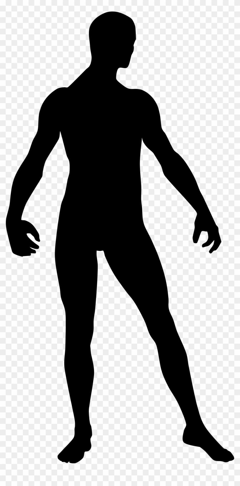 Transparent Stock Man Silhouette - Man Model Silhouette Png Clipart #1402228