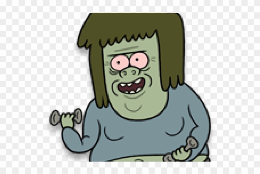Muscle Man Cartoon Character - Regular Show Characters Muscle Man Clipart
