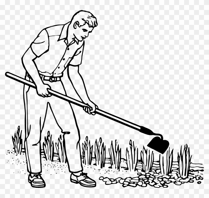 Download Medium Image - Gardener Clipart Black And White - Png Download