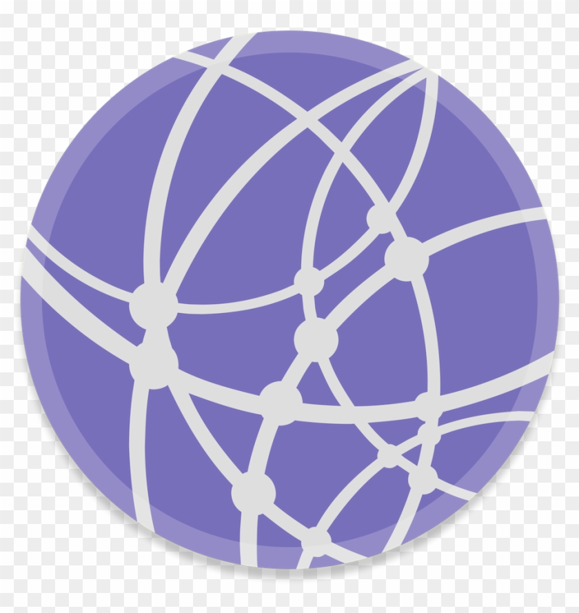Network Icon - Purple Network Icon Clipart #1403041