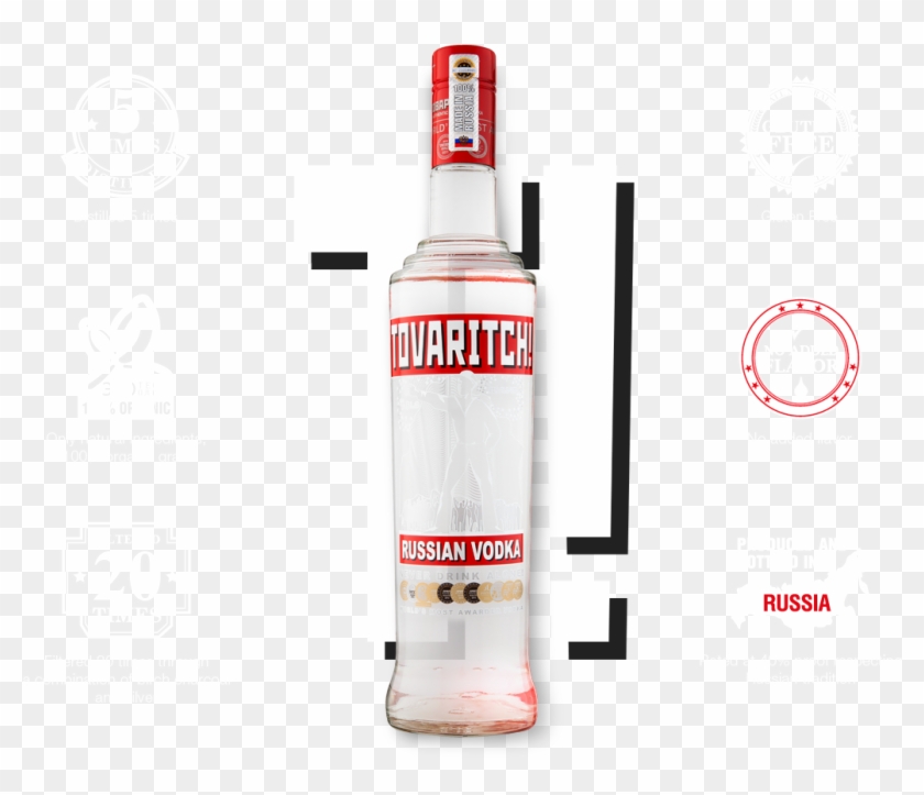 Premium Russian Vodka Is Produced In The Very Heart Clipart