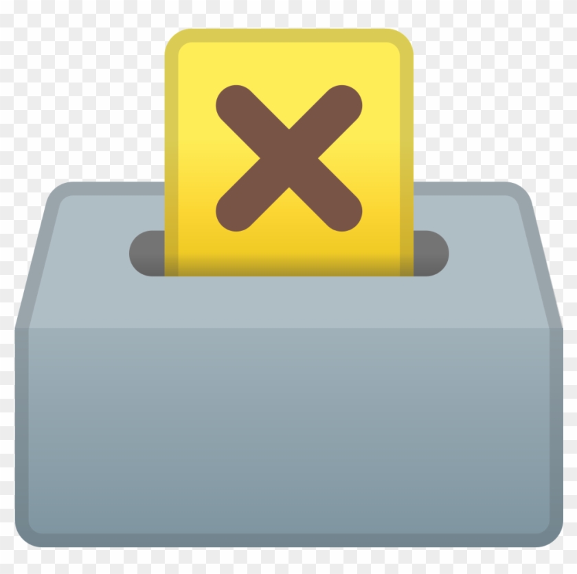 Ballot Box With Ballot Icon - Emoji Urna Clipart