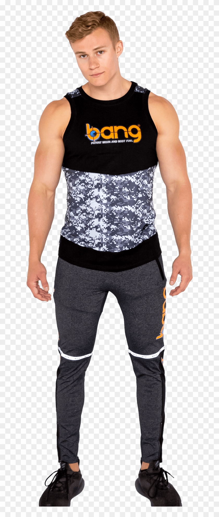 Bang Camo Fighter Muscle Tanks And Reflective Tapered - Fitness Professional Clipart